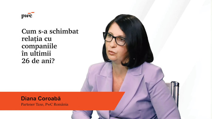 PwC, 35 de ani. Diana Coroabă, partener: Cei care sunt astăzi CEO sau CFO de multinaţionale sunt extrem de educaţi, ştiu foarte bine ce vor. Majoritatea dintre ei au experienţe internaţionale şi au echipe foarte mari în jurul lor. Astăzi nu mai întâlneşti un CFO care să nu ştie foarte bine fiscalitatea sau cotele de impozitare