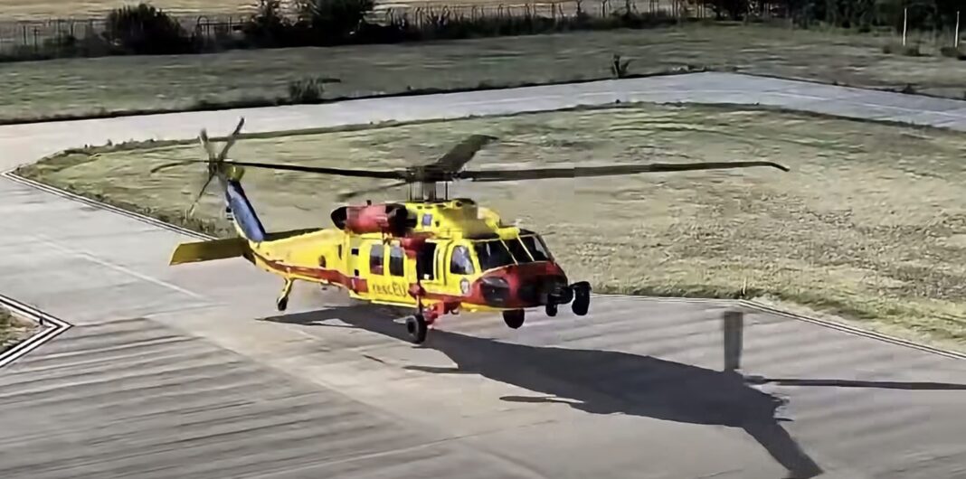 VIDEO Elicopterele Black Hawk ale Ministerului de Interne intervin la bordul navei comerciale lovite lângă Sulina