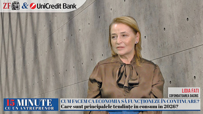 ZF 15 minute cu un antreprenor. Chiar şi în crize există oportunităţi. Lidia Fati, Dacris: Suntem în discuţii pentru achiziţia unor jucători. Este una dintre cele mai rapide căi de a creşte businessul astăzi