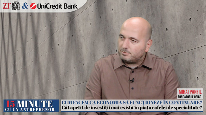 ZF 15 minute cu un antreprenor. Mihai Panfil, fondatorul cafenelelor Origo: Oamenii sunt mai atenţi la bani. Am decis să ne reducem marjele ca să păstrăm volumele