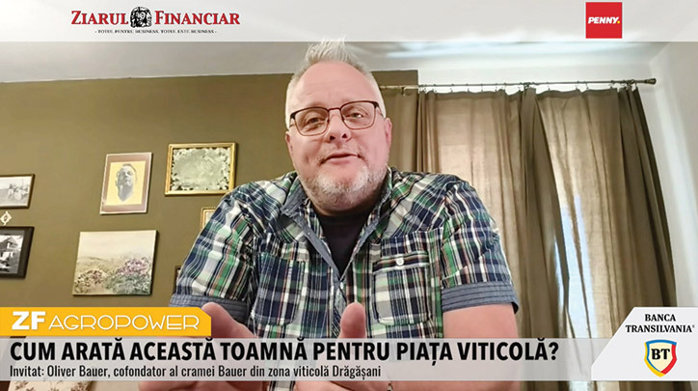 ZF Agropower. Oliver Bauer, cofondatorul cramei Bauer din Drăgăşani: „Generaţia tânără percepe vinul ca pe ceva exotic, scump şi sofisticat. De aceea, ne trebuie vinuri mai accesibile şi uşor de abordat“